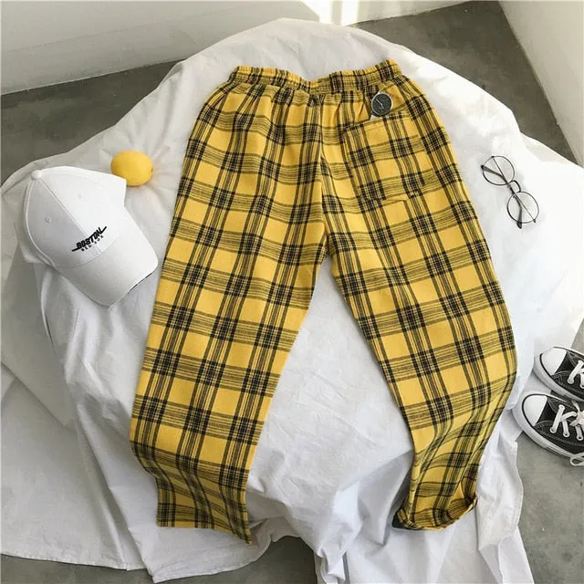 2021 New!!! Women's Harajuku Plaid Pants Streetwear Sizes S - 3XL