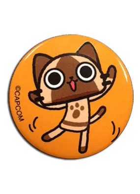 Airou From The Monster Hunter - Airou Dance Button 1.25"