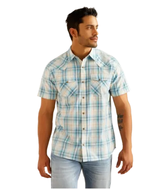 Ariat Men's Harold Egret Retro Fit Shirt-10048576