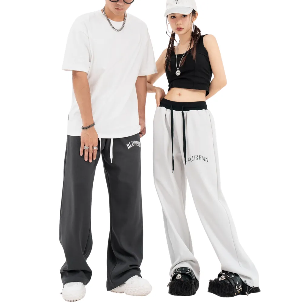 Athletic Letter Embroidery Sweatpants