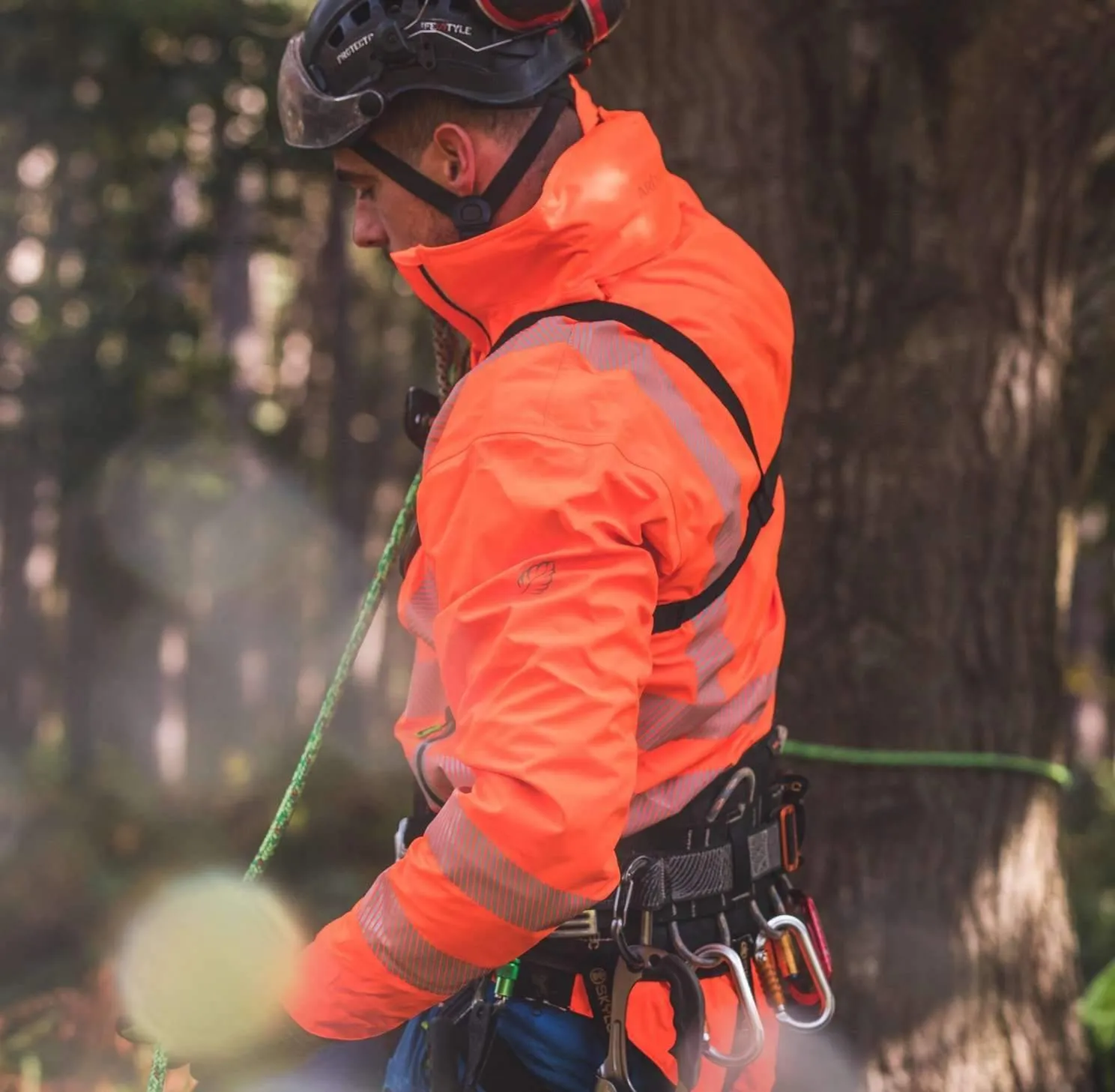 ATHV4400 Arbortec BreatheDry® Waterproof Rain Jacket - Hi-Viz Orange