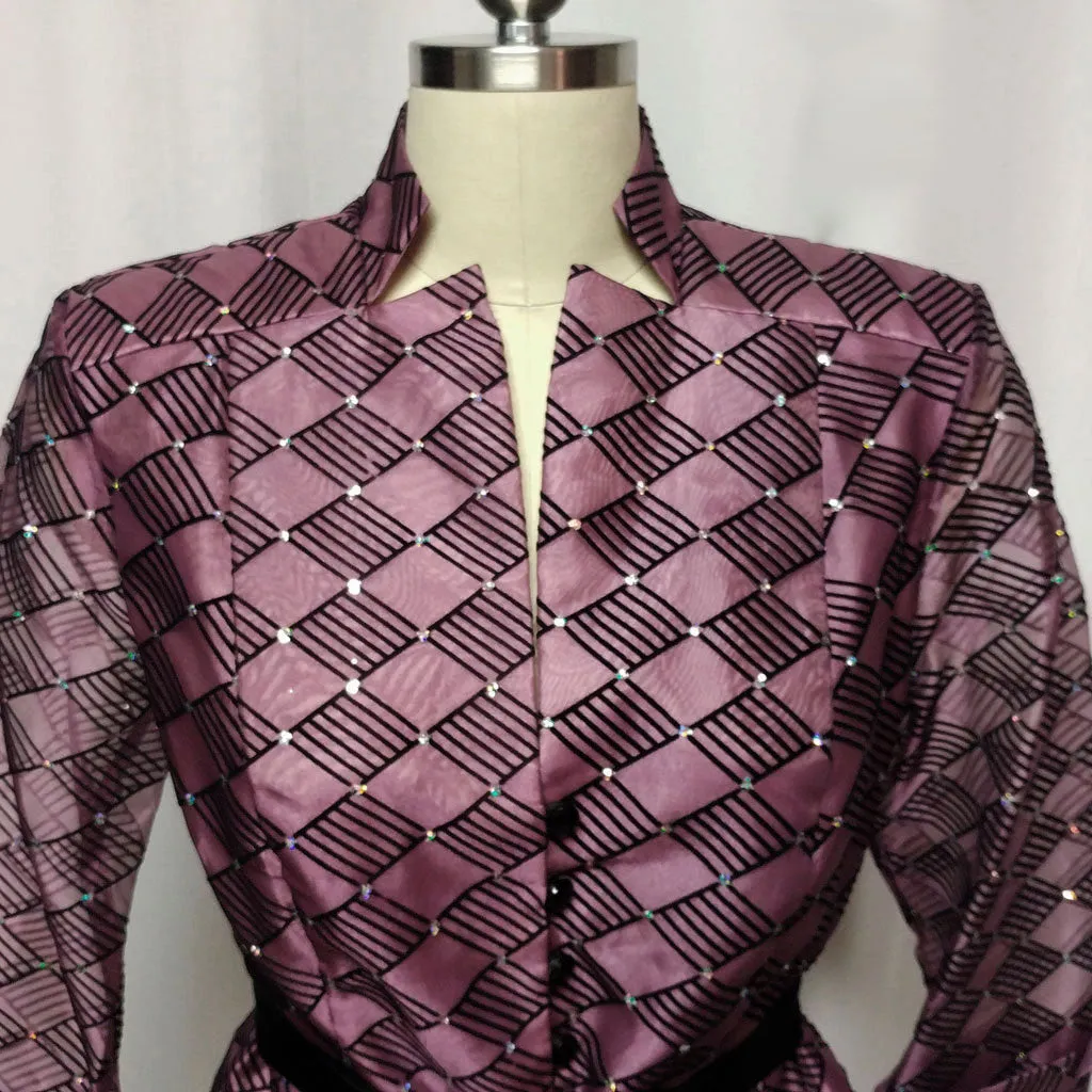 *BEAUTIFUL J. R. NITES BY CAROL UN SPARKLING EVENING JACKET - NEW