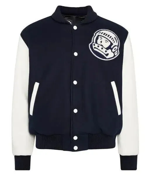 Billionaire Boys Club Varsity Jacket Wool Blend With Pure Leather Sleeves