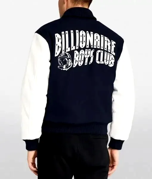 Billionaire Boys Club Varsity Jacket Wool Blend With Pure Leather Sleeves