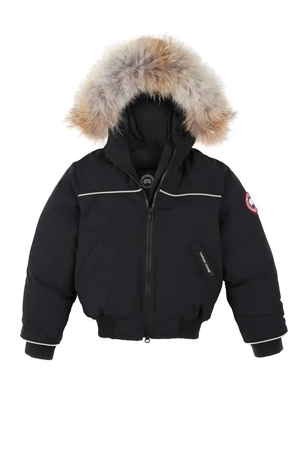 Black Canada Goose Kids Grizzly Bomber