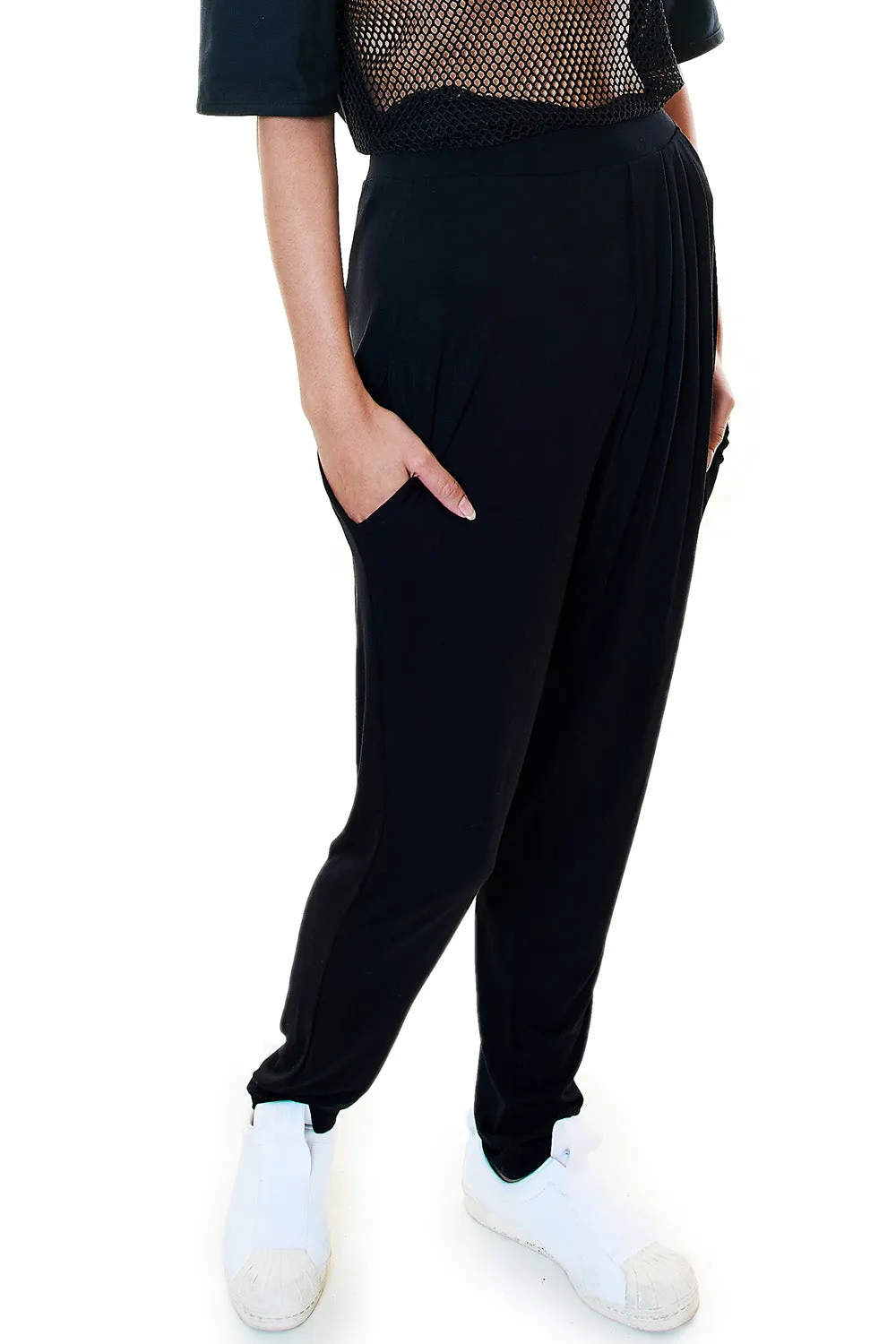 Black Pleated Pant