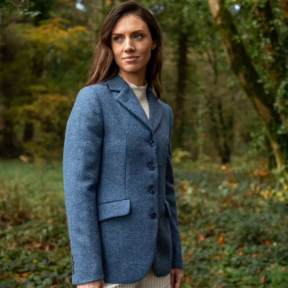 Blue Twill Fiadh Donegal Tweed Jacket