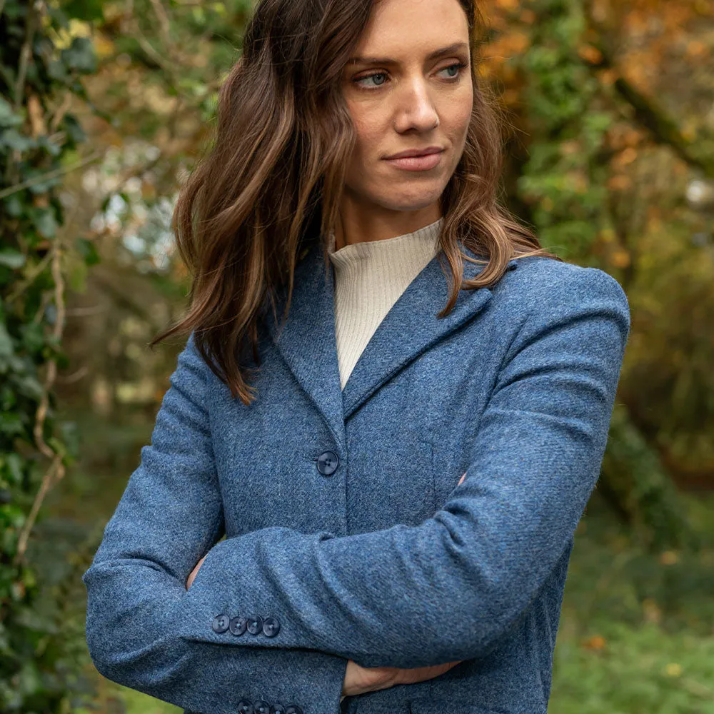 Blue Twill Fiadh Donegal Tweed Jacket