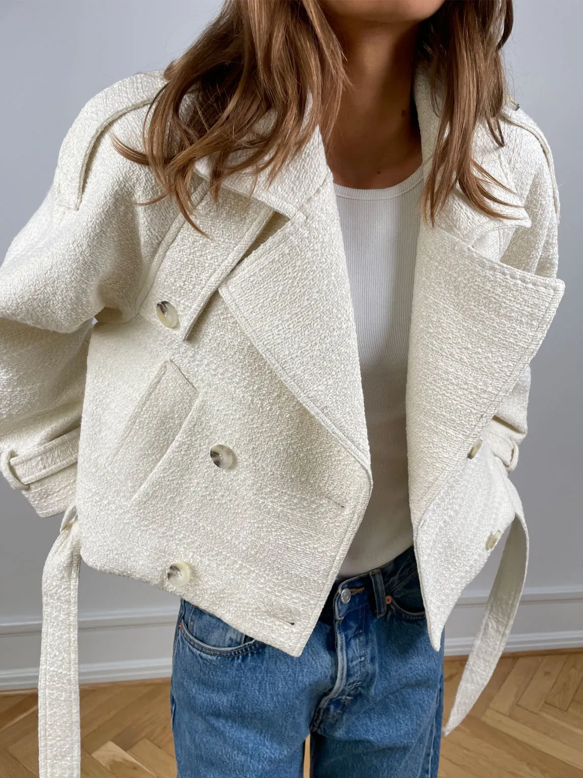 BOBBY TWEED JACKET - CREME