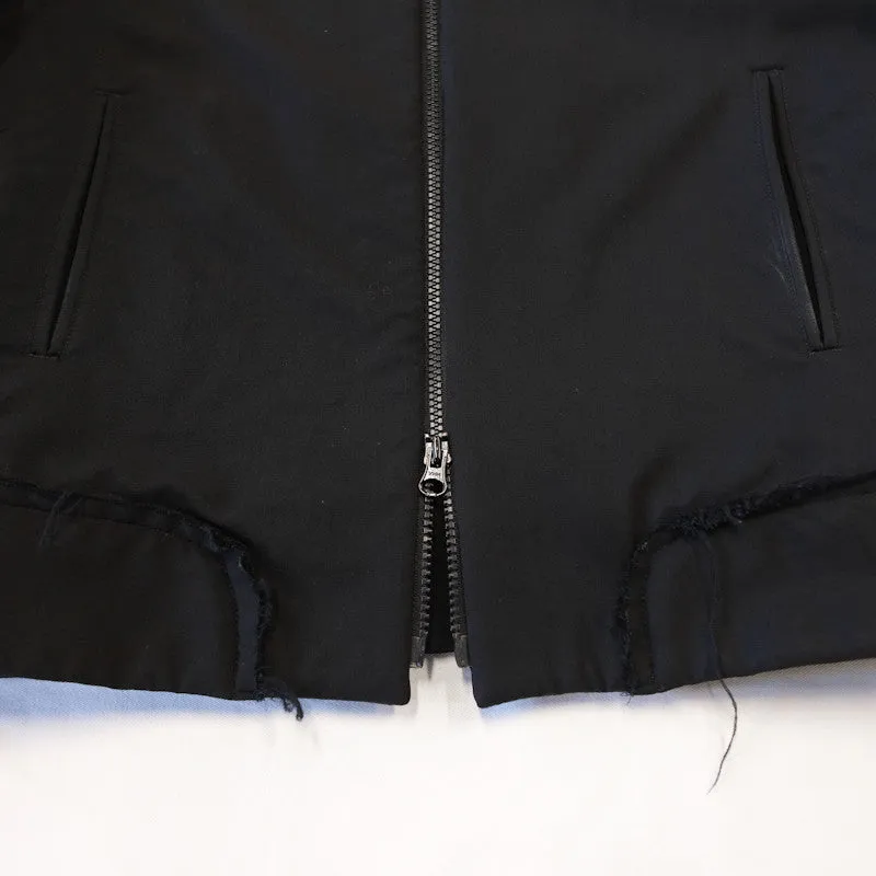 bonded wool zip jacket