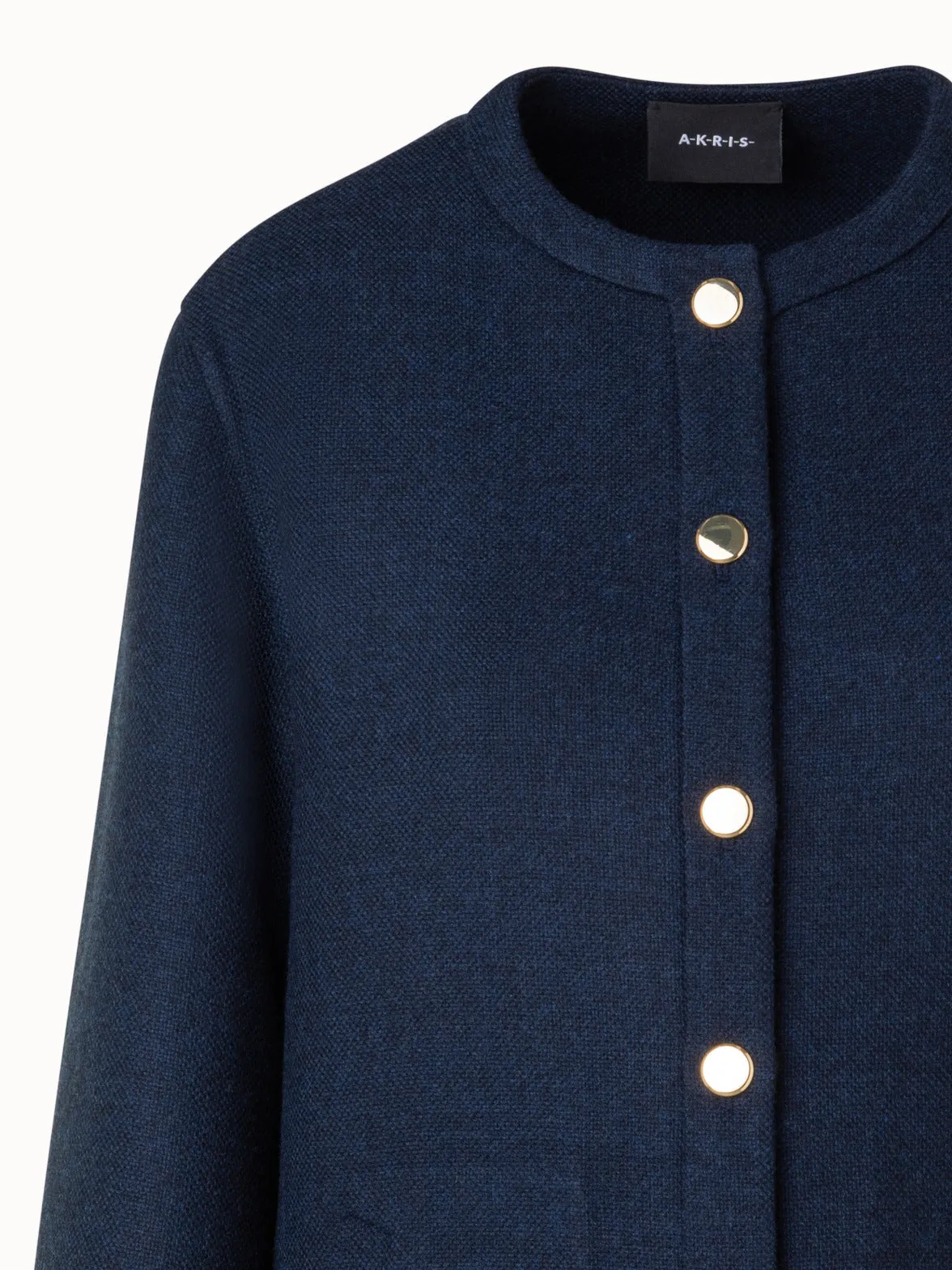 Boxy Wool Double-Face Jacket