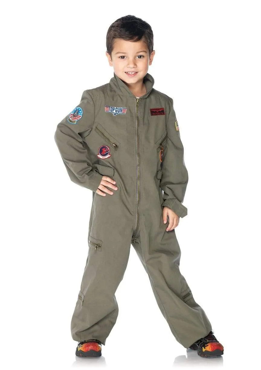 Boy's Top Gun Flight Suit Costume