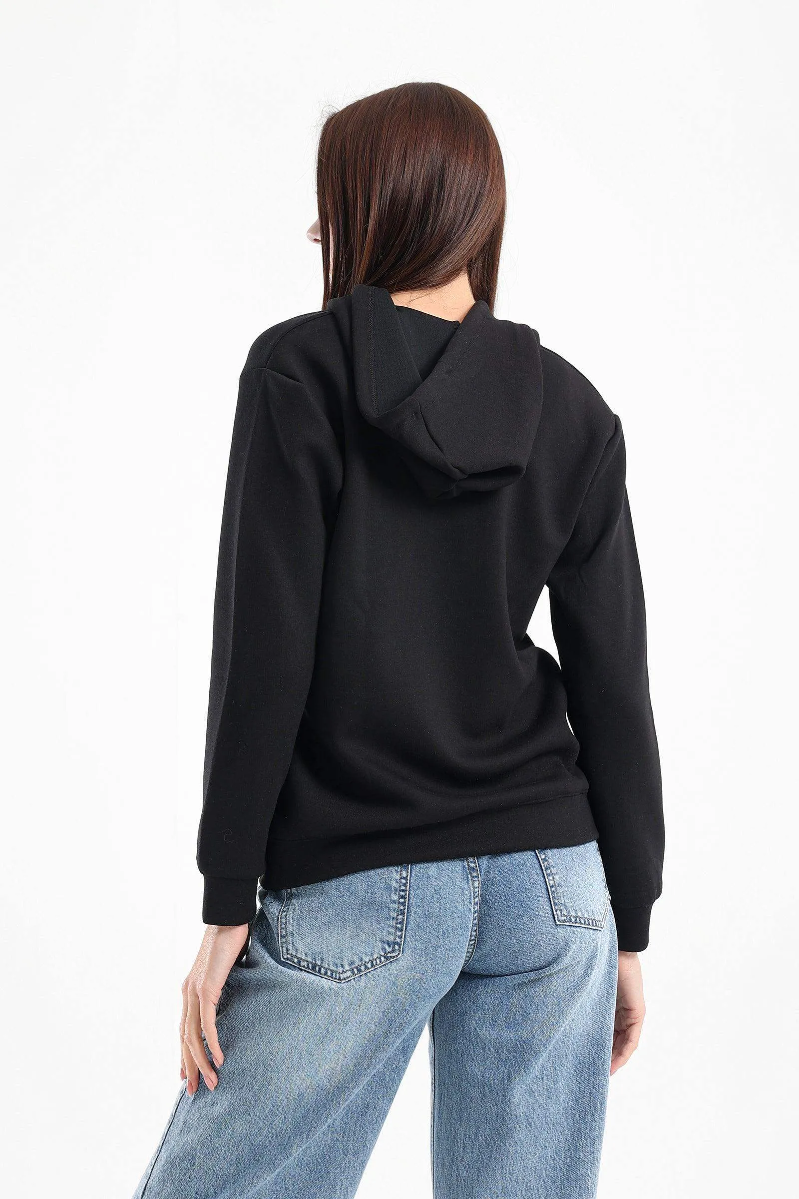 Button Closure Lounge Sweatshirt