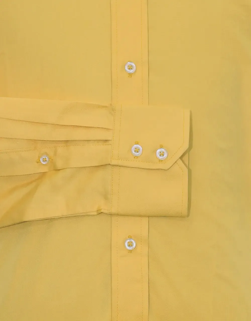 Button Down Collar Mustard Yellow Shirt