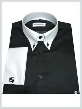 Button Down Shirt - Black and White Shirt