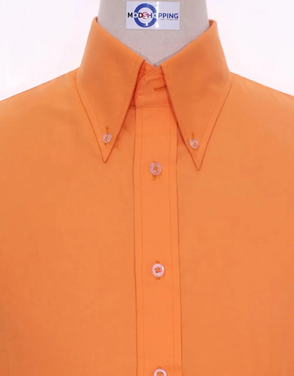 Button Down Shirt - Orange Shirt