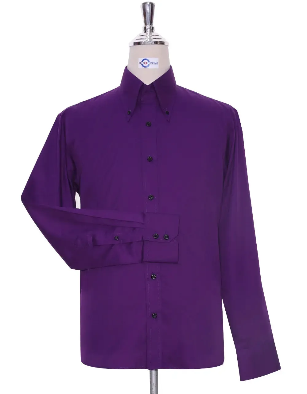 Button Down Shirt - Purple Shirt