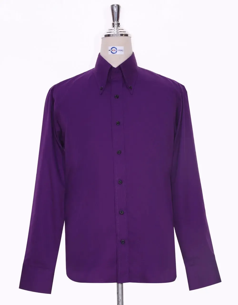 Button Down Shirt - Purple Shirt