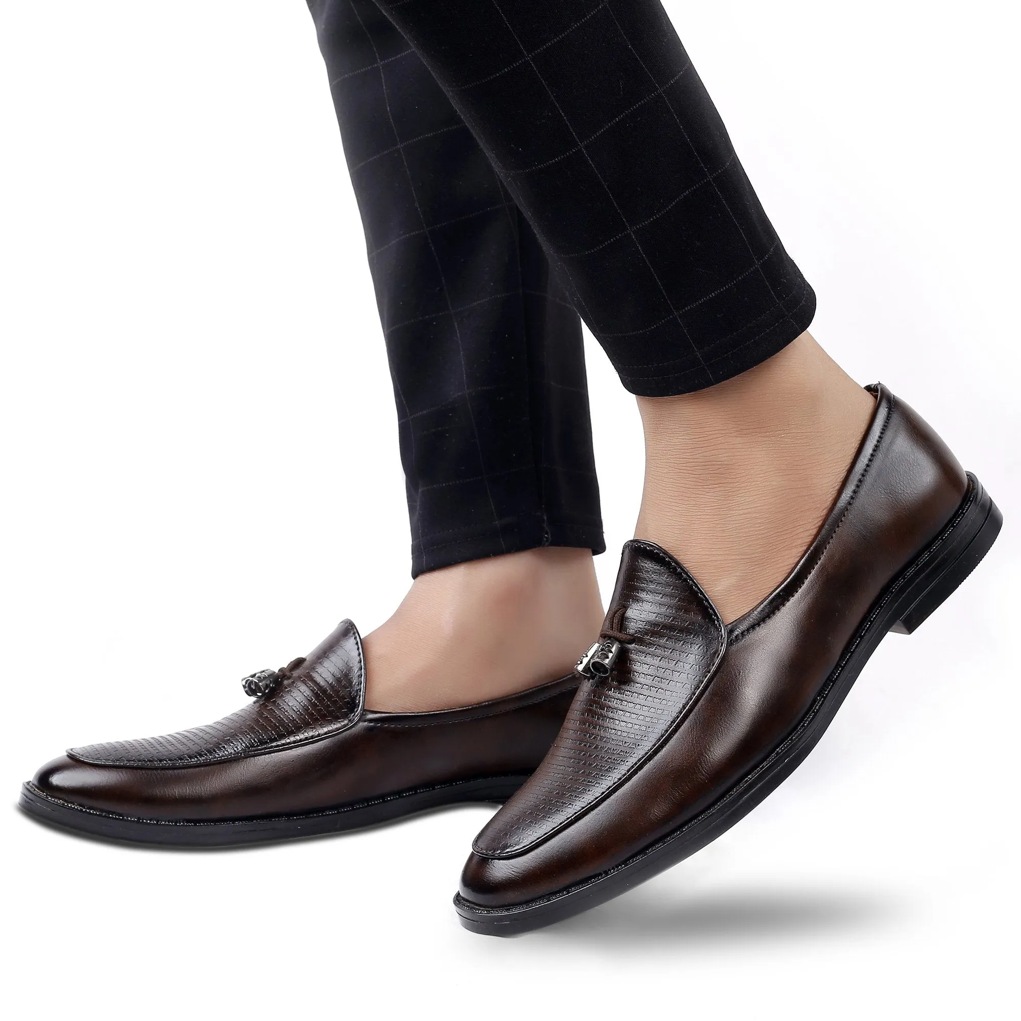 Bxxy's Men's Party Wear Tassel Casual Slip-ons