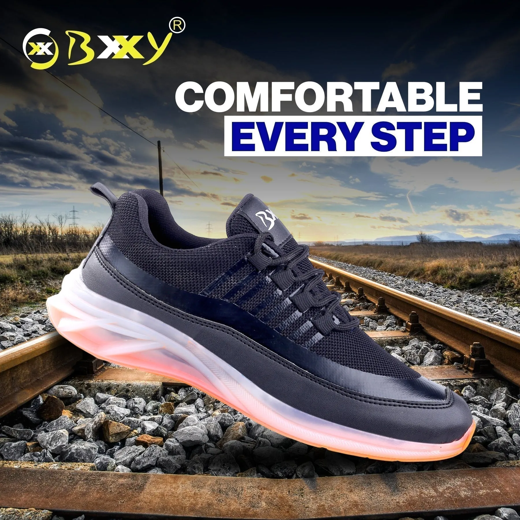 Bxxy's New Lace-up Sports Running Shoes for Men