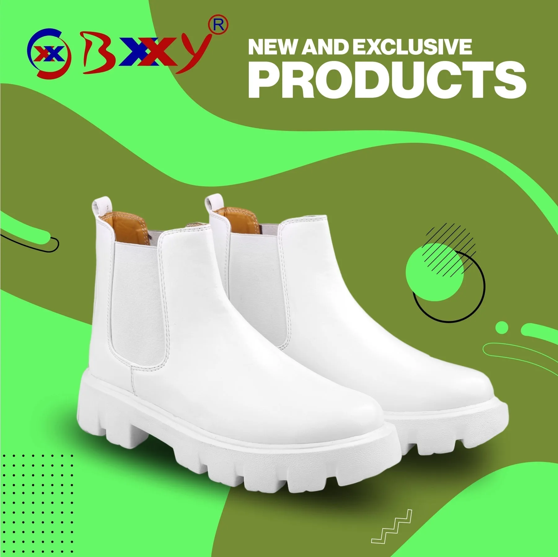 Bxxy's Vegan Leather Ultra Stylish Comfortable Slip-on Chelsea Boots for Men