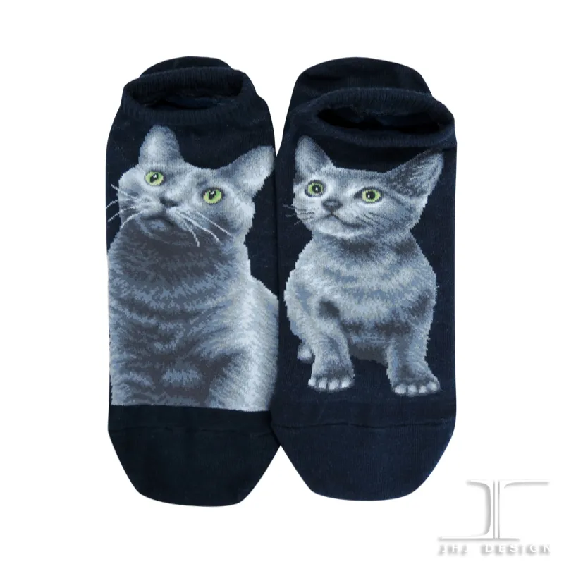 Cat Ankles - Russian Blue Navy