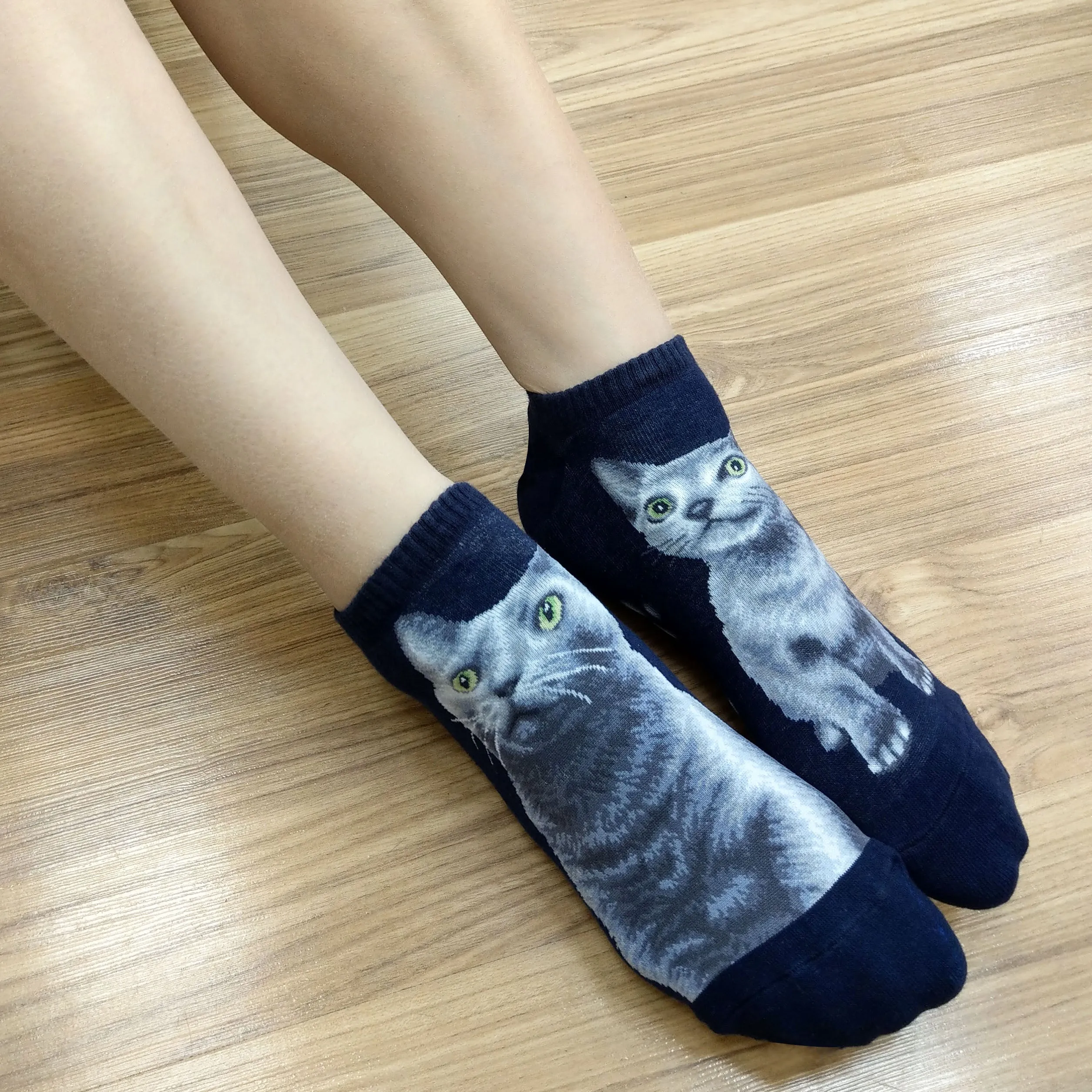 Cat Ankles - Russian Blue Navy