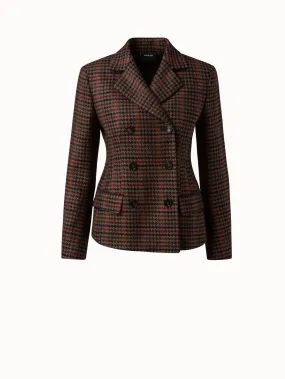 Checked Wool Double-Face Jacket