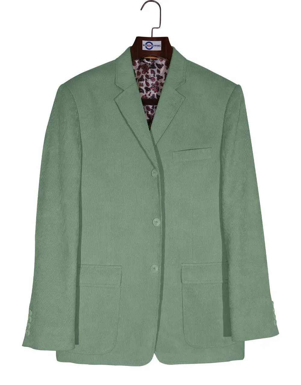 Corduroy Jacket - Mint Green Corduroy Jacket