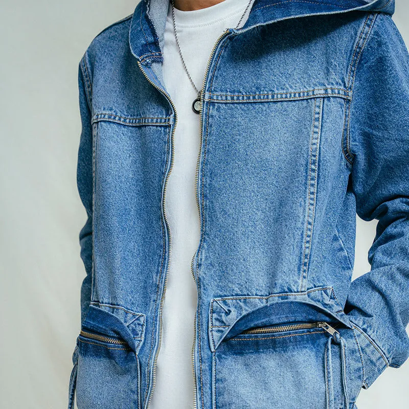 Denim Hoodie Jacket