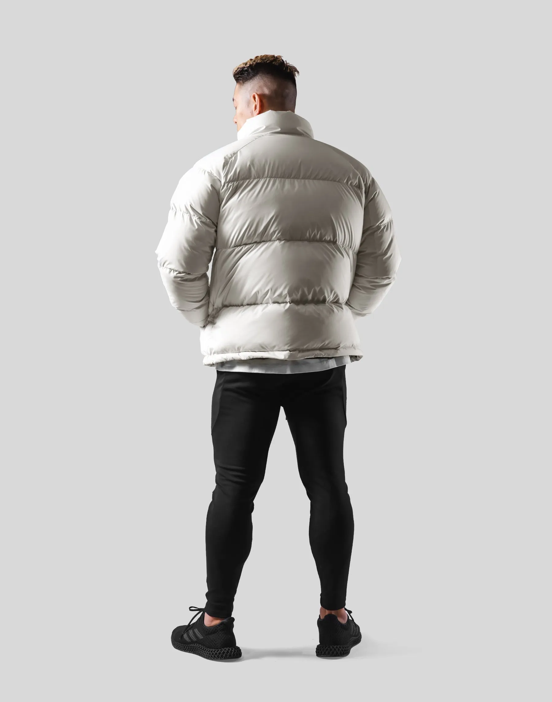 Emblem Genuine Down Jacket - White