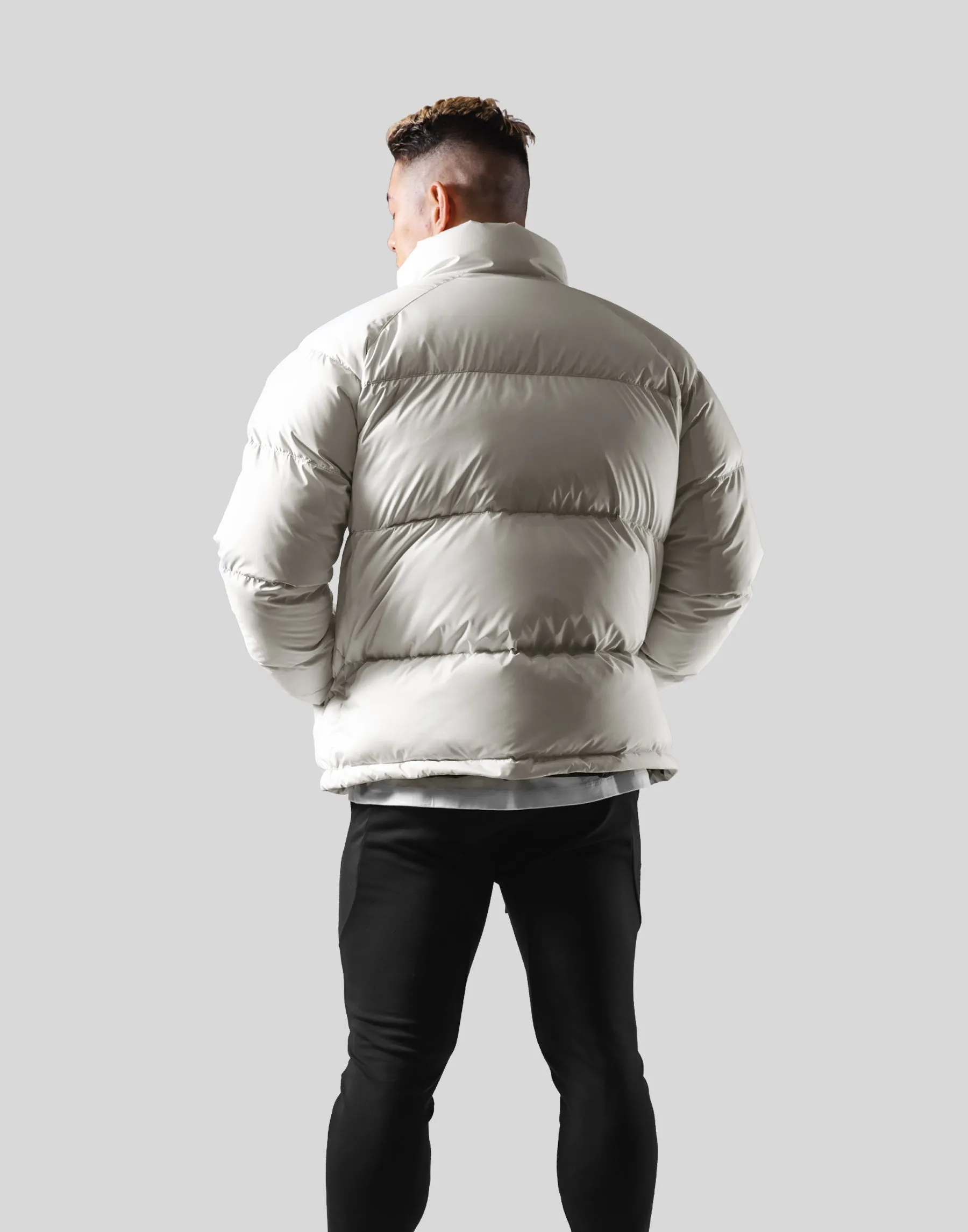 Emblem Genuine Down Jacket - White