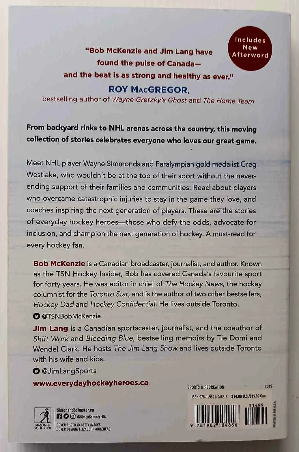 EVERYDAY HOCKEY HEROES - Bob McKenzie, Jim Lang