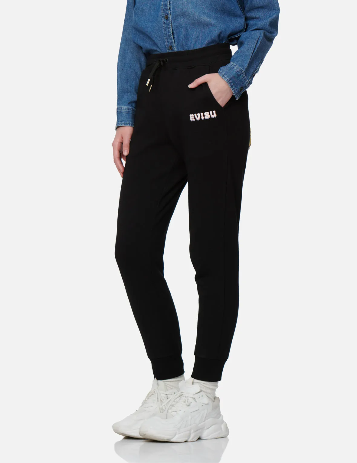 EVISU Squad Daicock Print Sweatpants