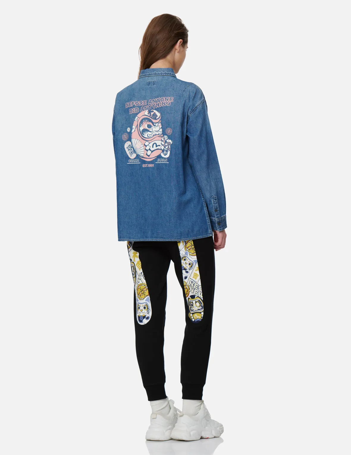 EVISU Squad Daicock Print Sweatpants