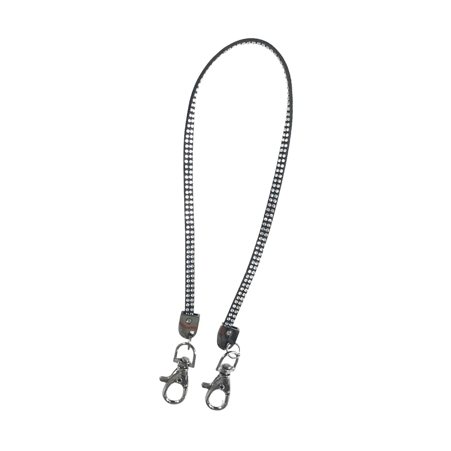 Face Mask Lanyard | Rhinestone Black