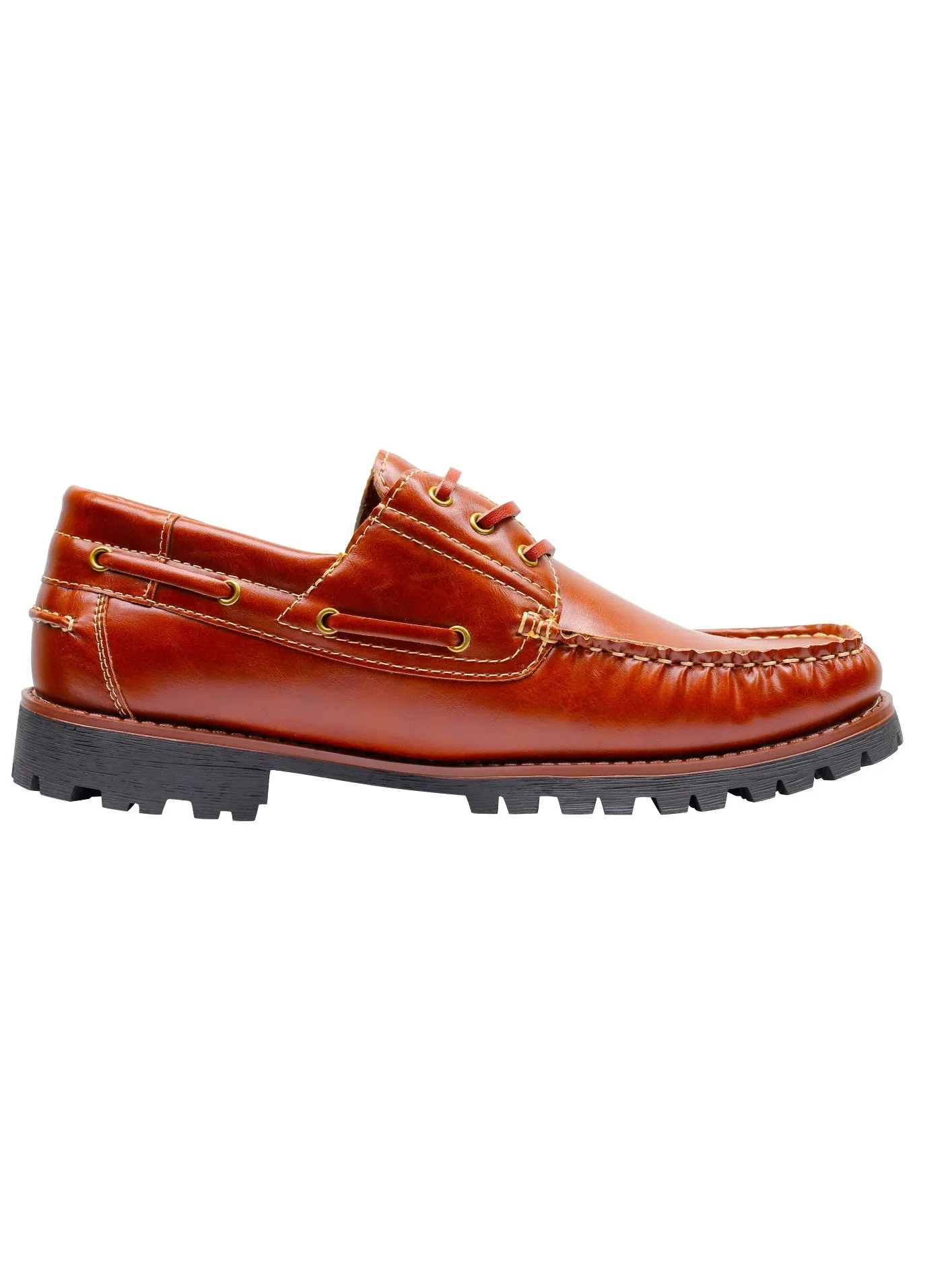 Faux Leather Boat Shoes