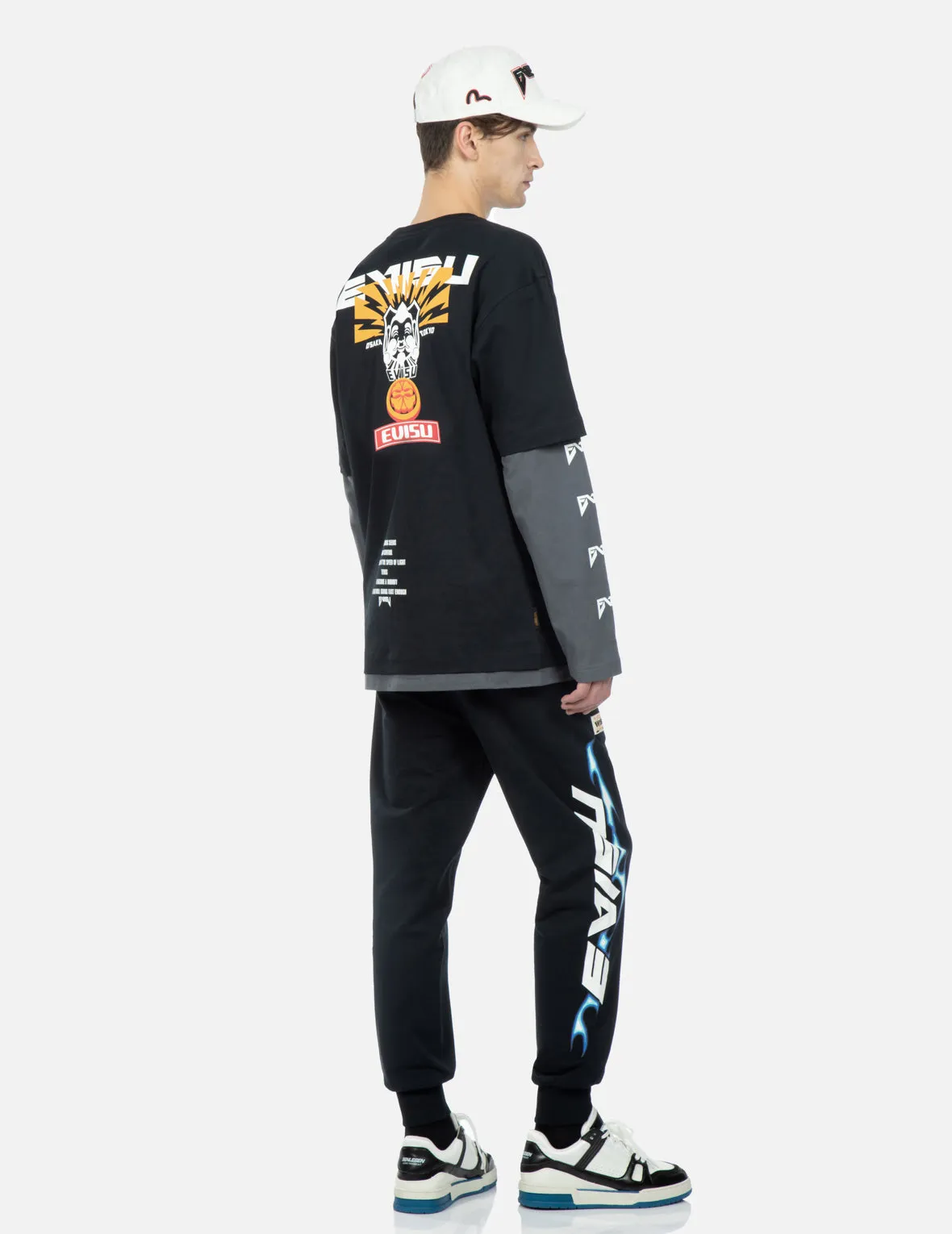 Flame Logo Print Sweatpants