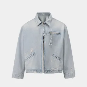 Fray Flair | Frayed Denim Jacket