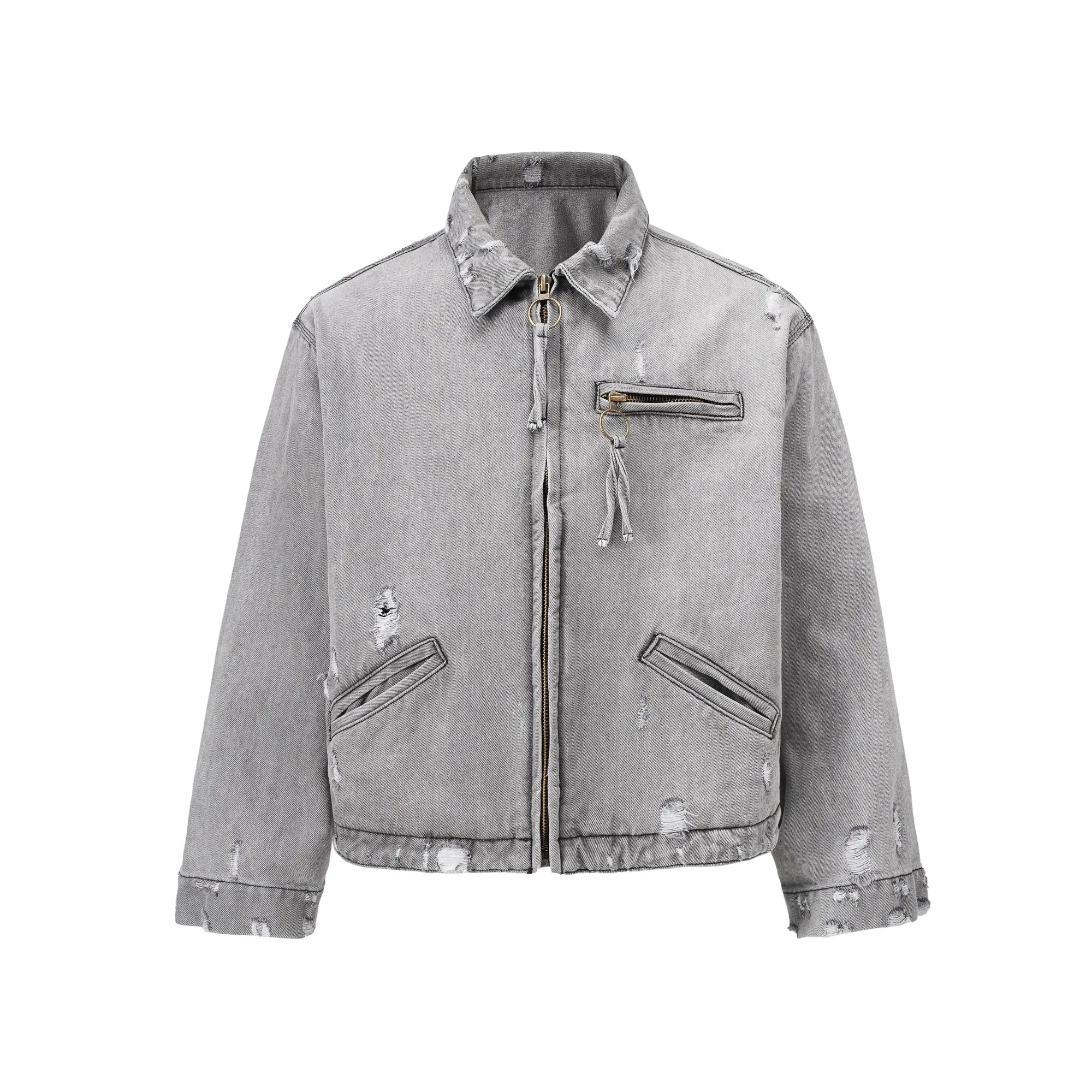 Fray Flair | Frayed Denim Jacket