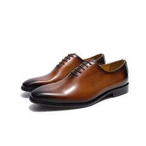 Genuine leather men dress shoes & oxford shoes fashion high quality gentleman shoes for business and party