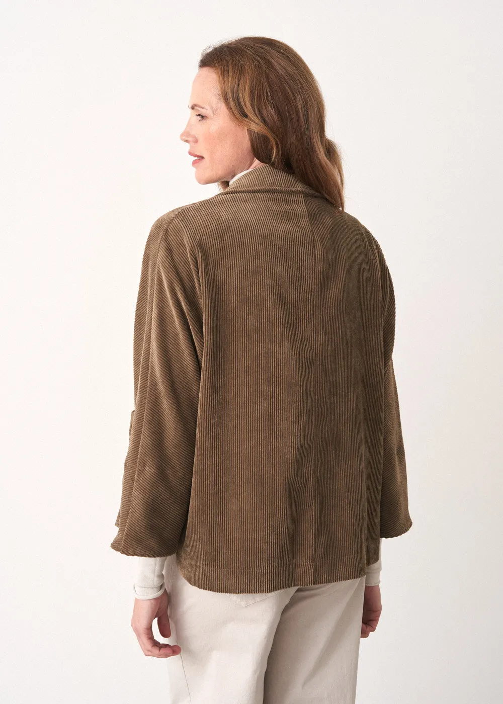 GEORGIA CORDUROY JACKET - KHAKI