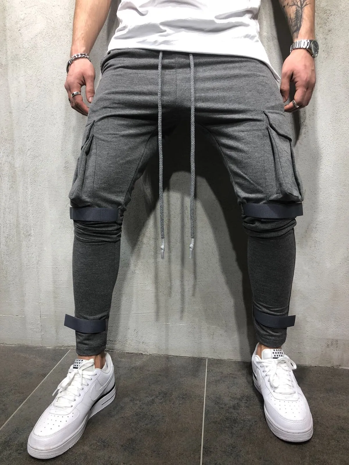 Gray Jogger Pant A55 Streetwear Jogger Pants