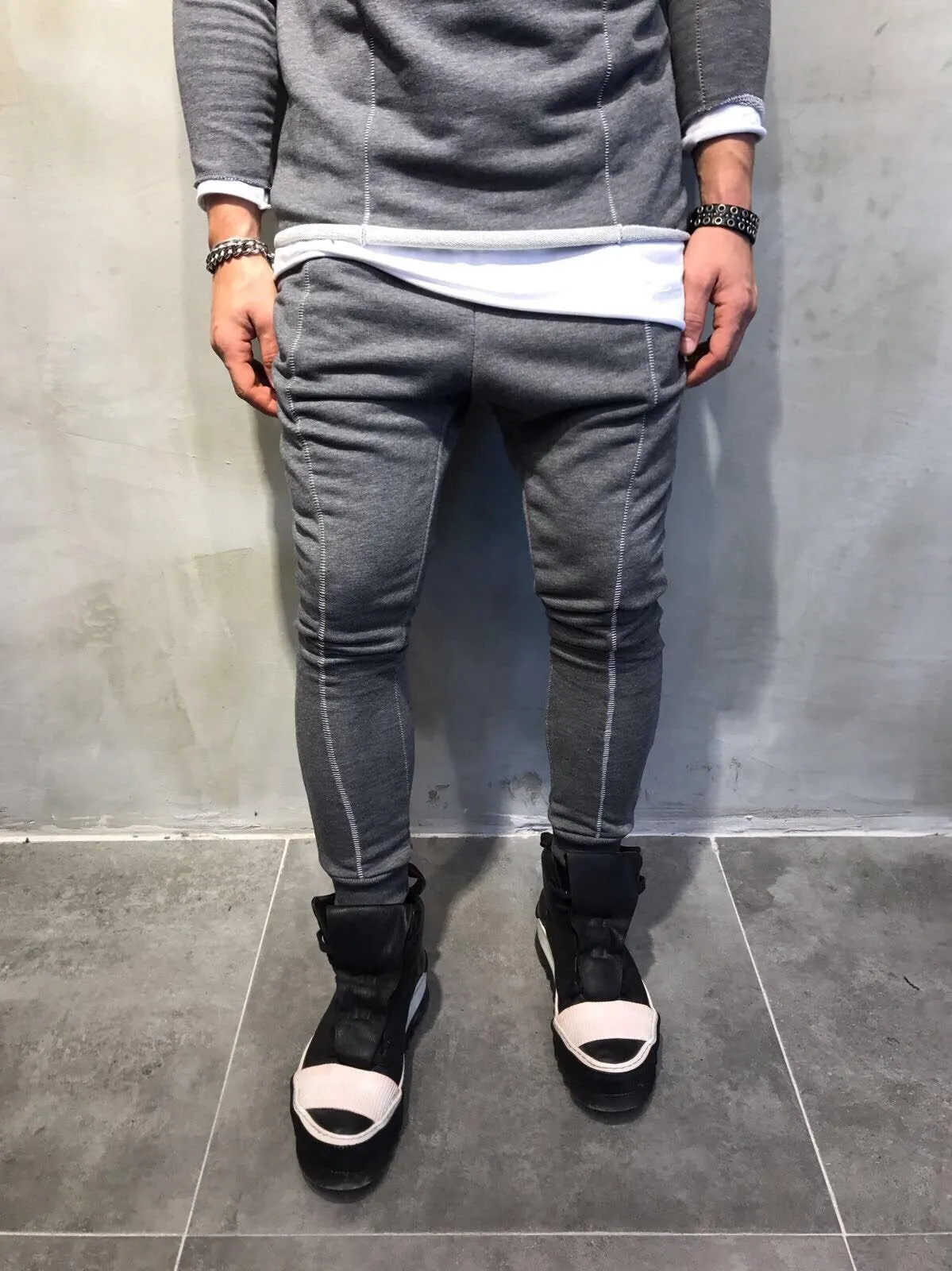 Gray Jogger Pant SJ250 Streetwear Jogger Pants