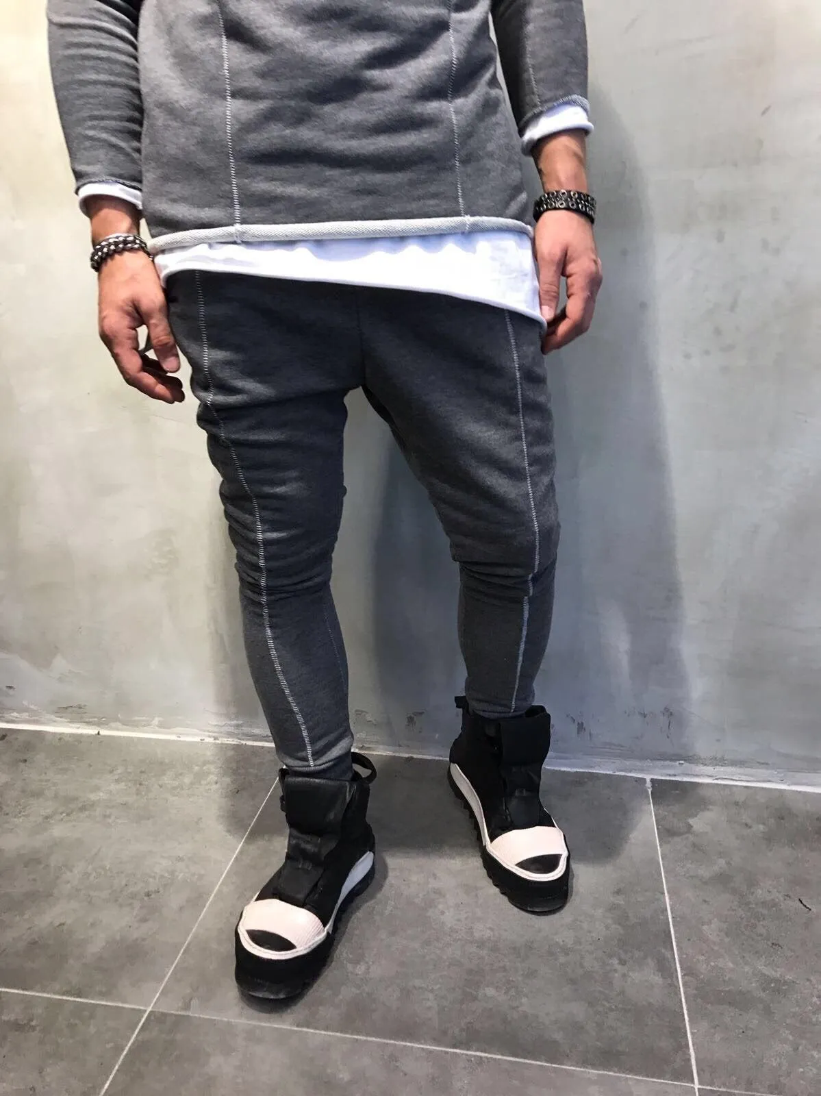 Gray Jogger Pant SJ250 Streetwear Jogger Pants