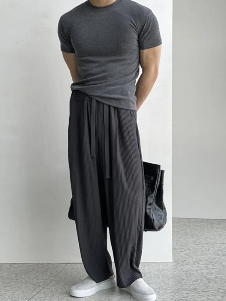 GS No. 146 Pleated Loose Sweatpants