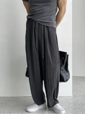 GS No. 146 Pleated Loose Sweatpants