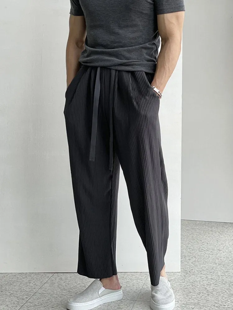 GS No. 146 Pleated Loose Sweatpants