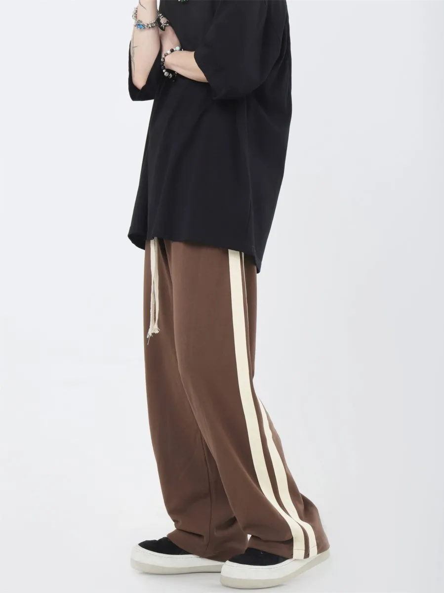 GS No. 163 Striped Loose Jogger Pants