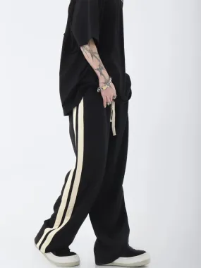 GS No. 163 Striped Loose Jogger Pants